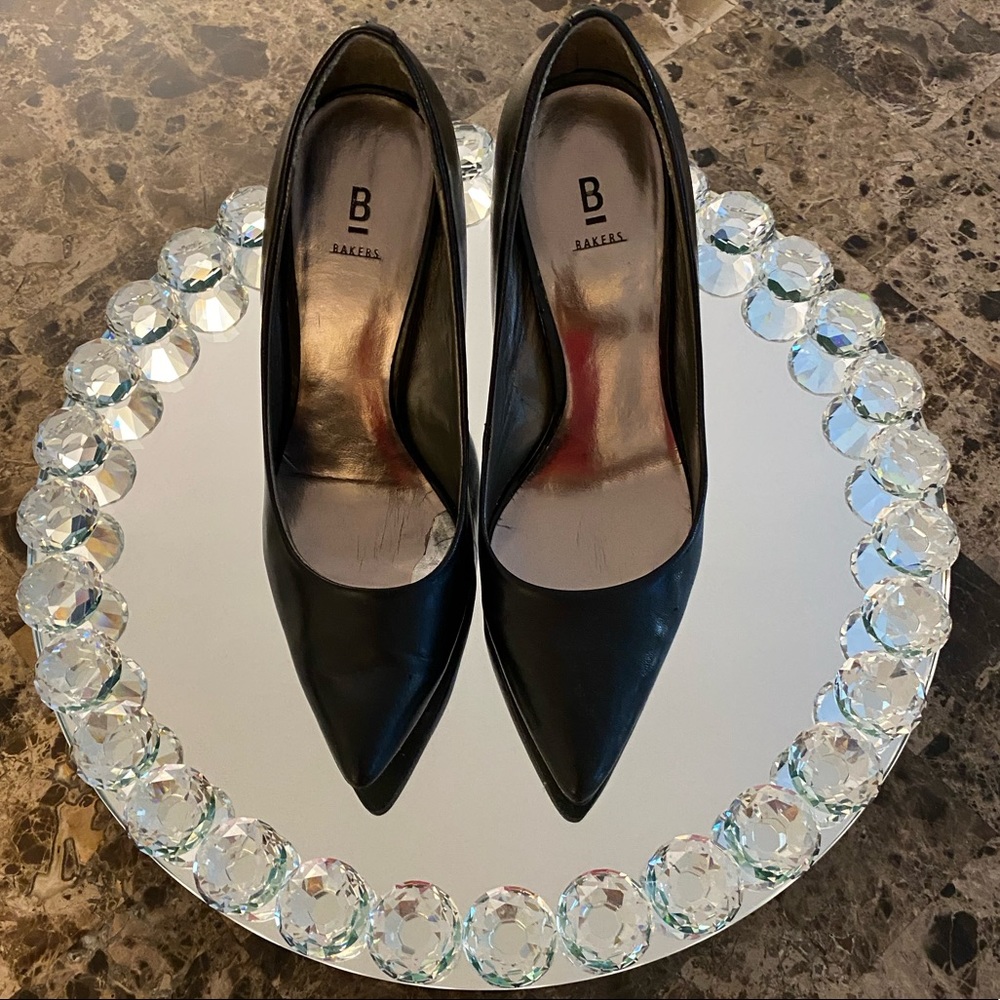 Bakers Black Leather Shoes